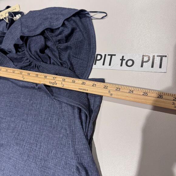 Max Studio Women's Plus Size 2X Flutter Sleeve Crinkle Jersey Knit Top Casual - Picture 8 of 10